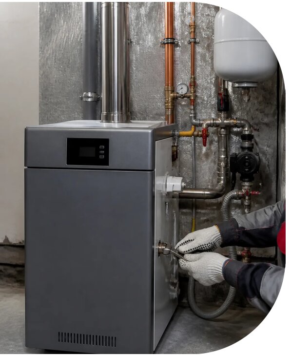 Профессиональный монтаж напольного котла в Миассе под ключ