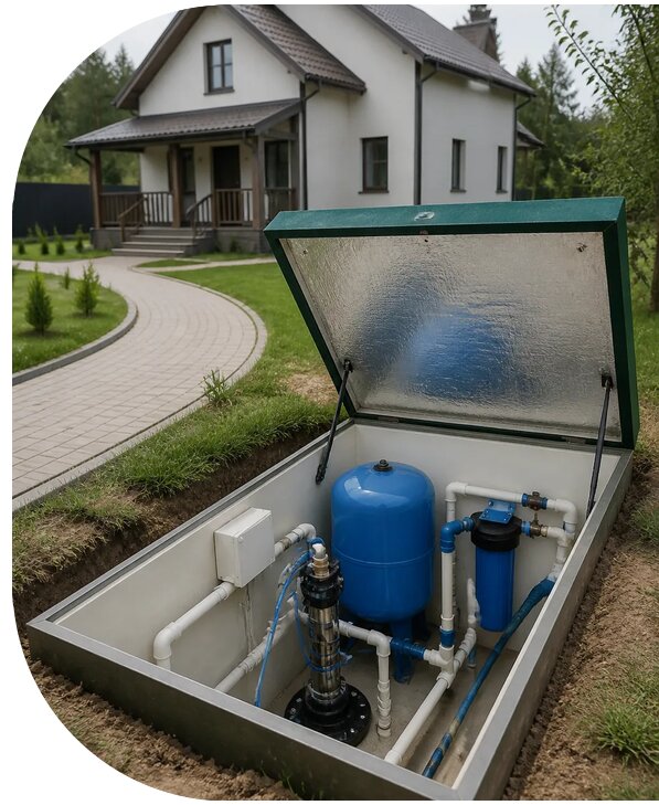 Автономное водоснабжение дома в Миассе от 152550 р. | АПаруса-Мсс