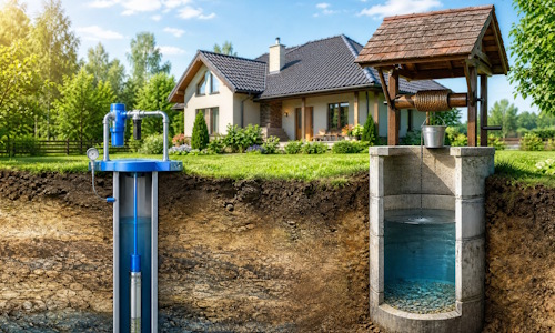 Автономное водоснабжение загородного дома Миасс: скважина или колодец 